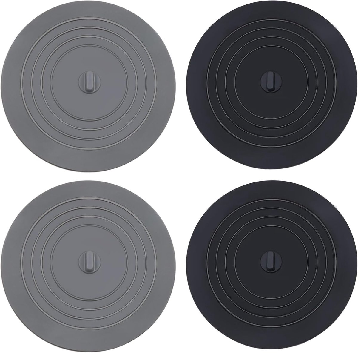 4 stuks rubberen badstoppers