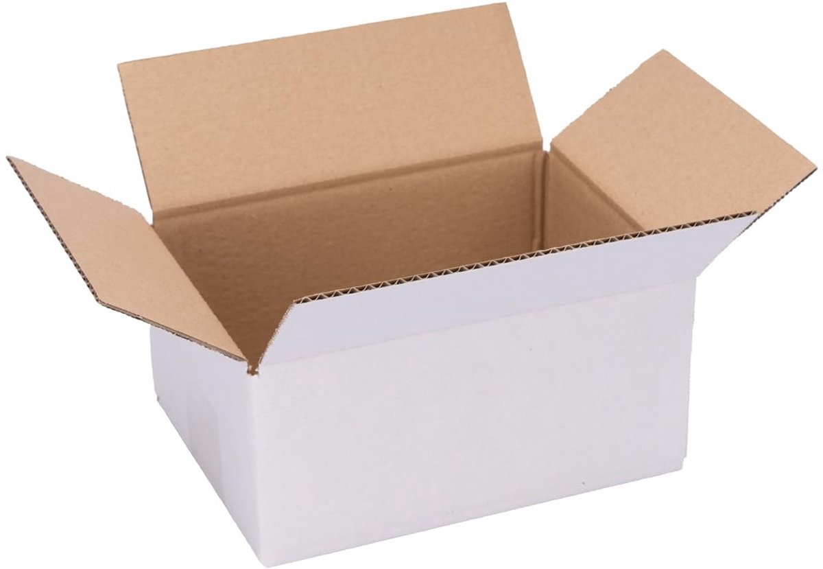 Omgoods - Witte Vouwdozen 200 x 150 x 90 mm - 100 Stuks - Voor Professionele Verpakking