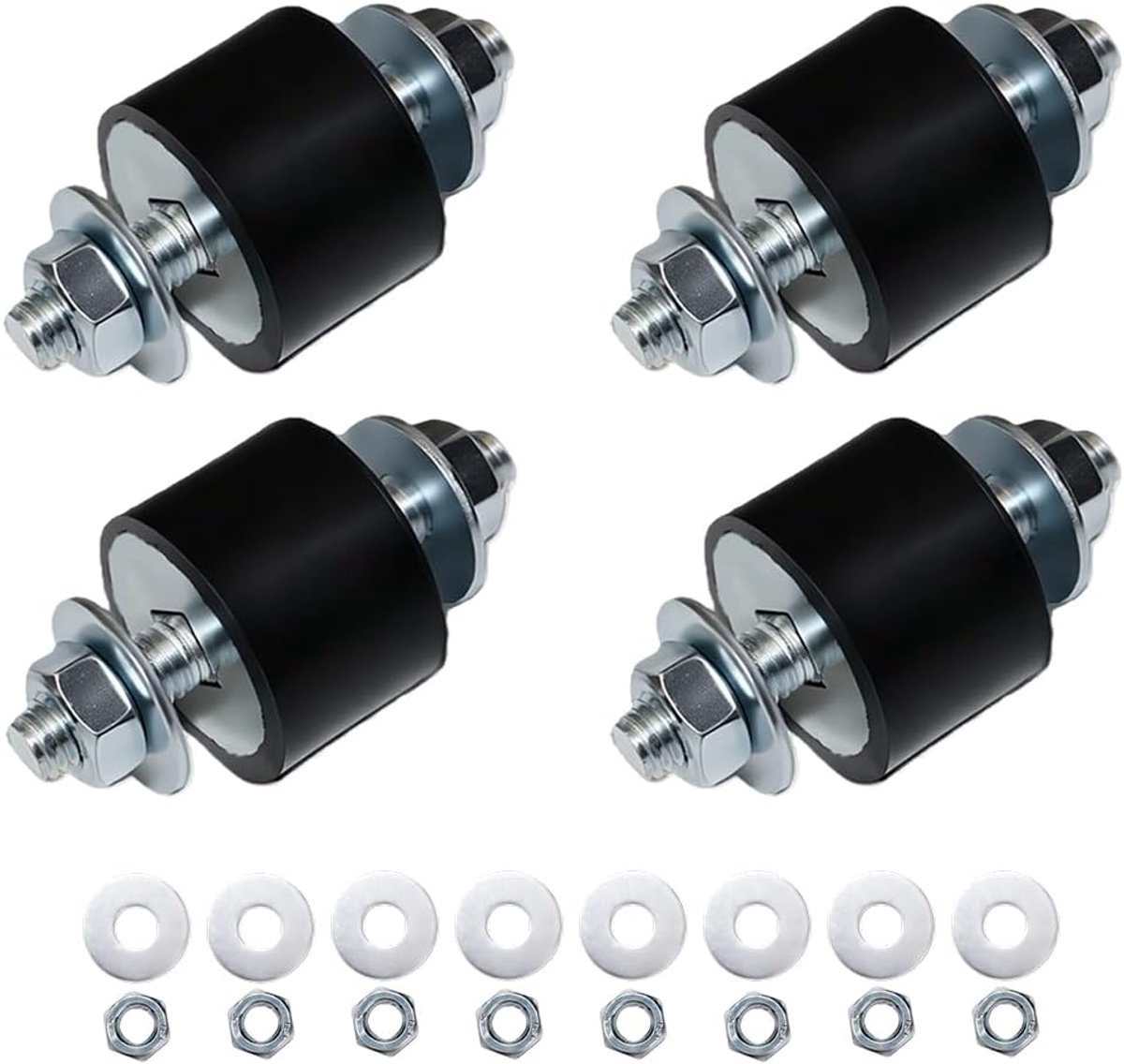 M8 (40x30mm), 4 stuks - Trillingsdemper voor airconditioners, warmtepompen, luchtcompressoren, motoren & waterpompen - Anti-vibratievoeten voor geluids- en trillingsreductie