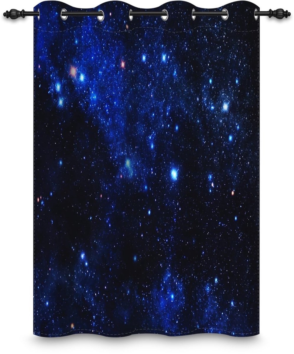 Omgoods - Galaxy Ooglet Gordijn voor Kinderkamer - Sterrenhemel en Ruimte Thema