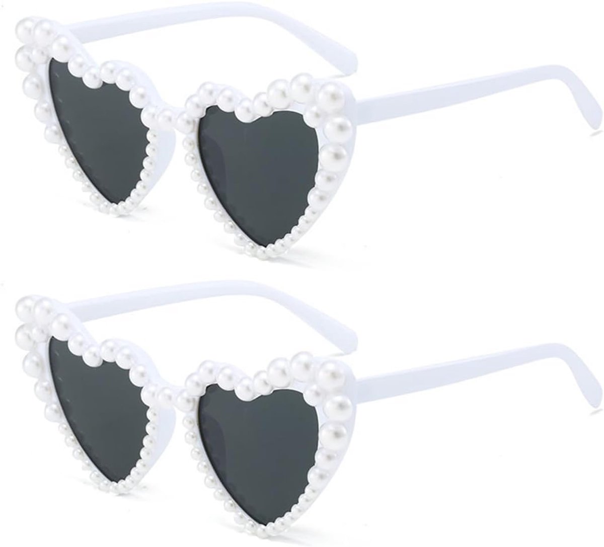 Brillen, hart, parels, hartbril, grappig, verjaardag, carnaval, cosplay