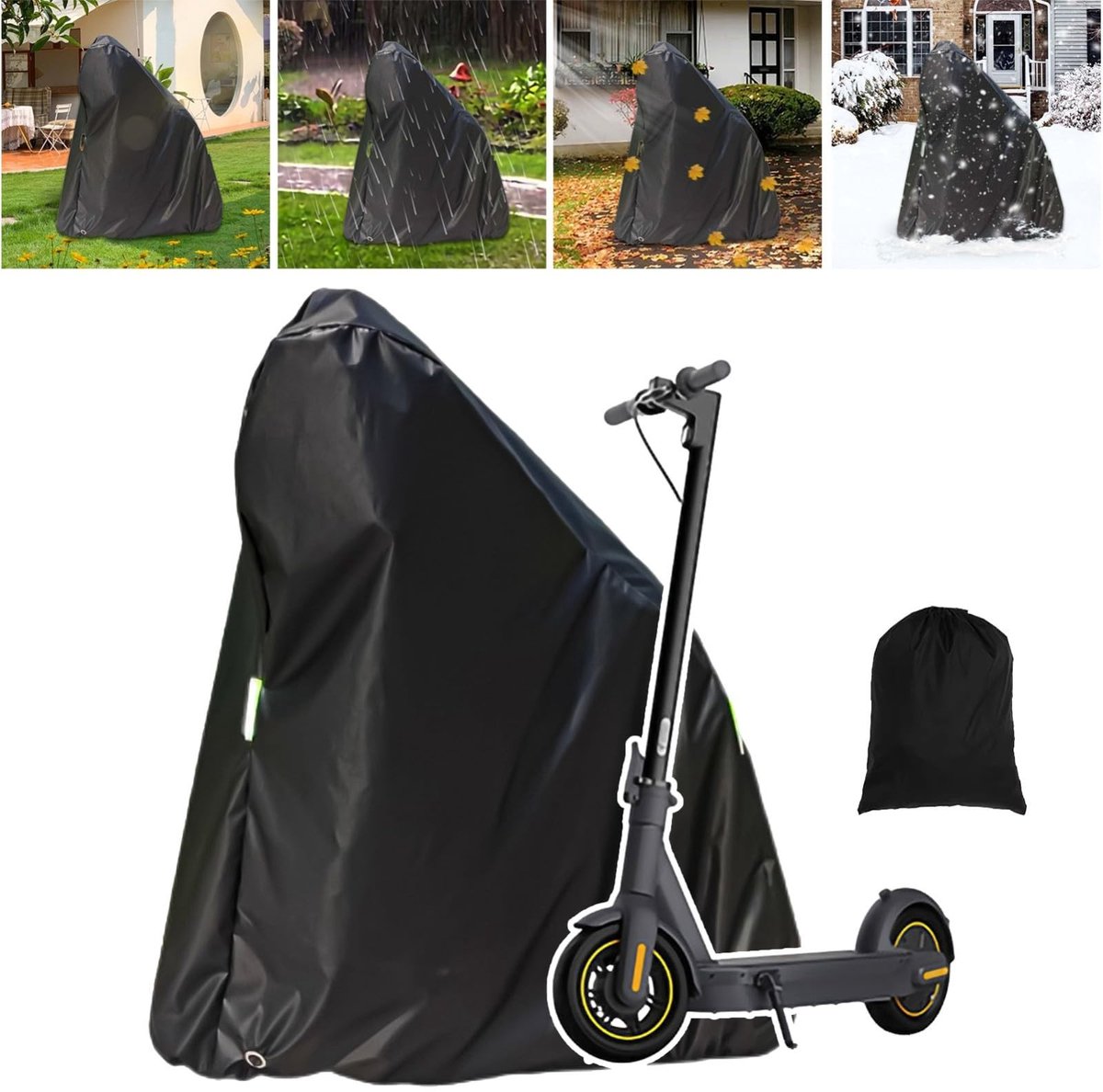 Omgoods - Universele Elektrische Scooter Cover - Waterdicht en Scheurvast met Reflecterende Nachtfunctie