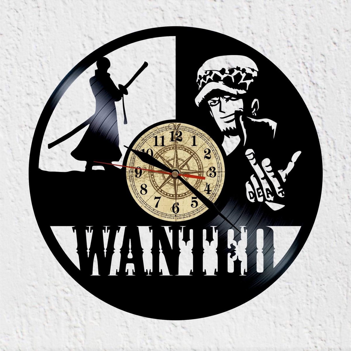 Omgoods - Vintage Wandklok van Vinyl - Surgeon of Death Design