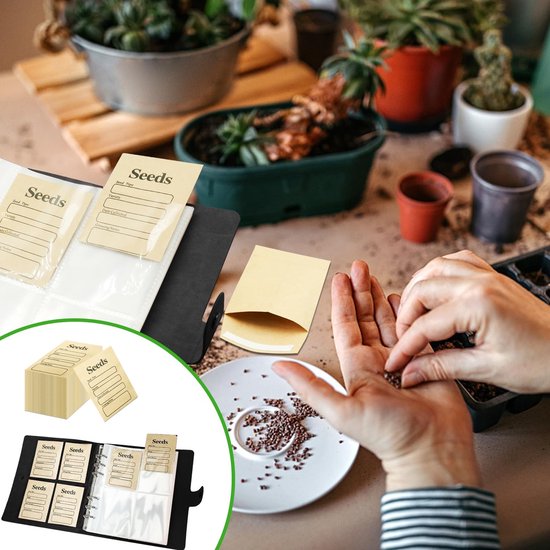 Dailygoods- Zaadopbergers 100 Stuks - Hersluitbare Enveloppen van Dailygoods — afbeelding 4