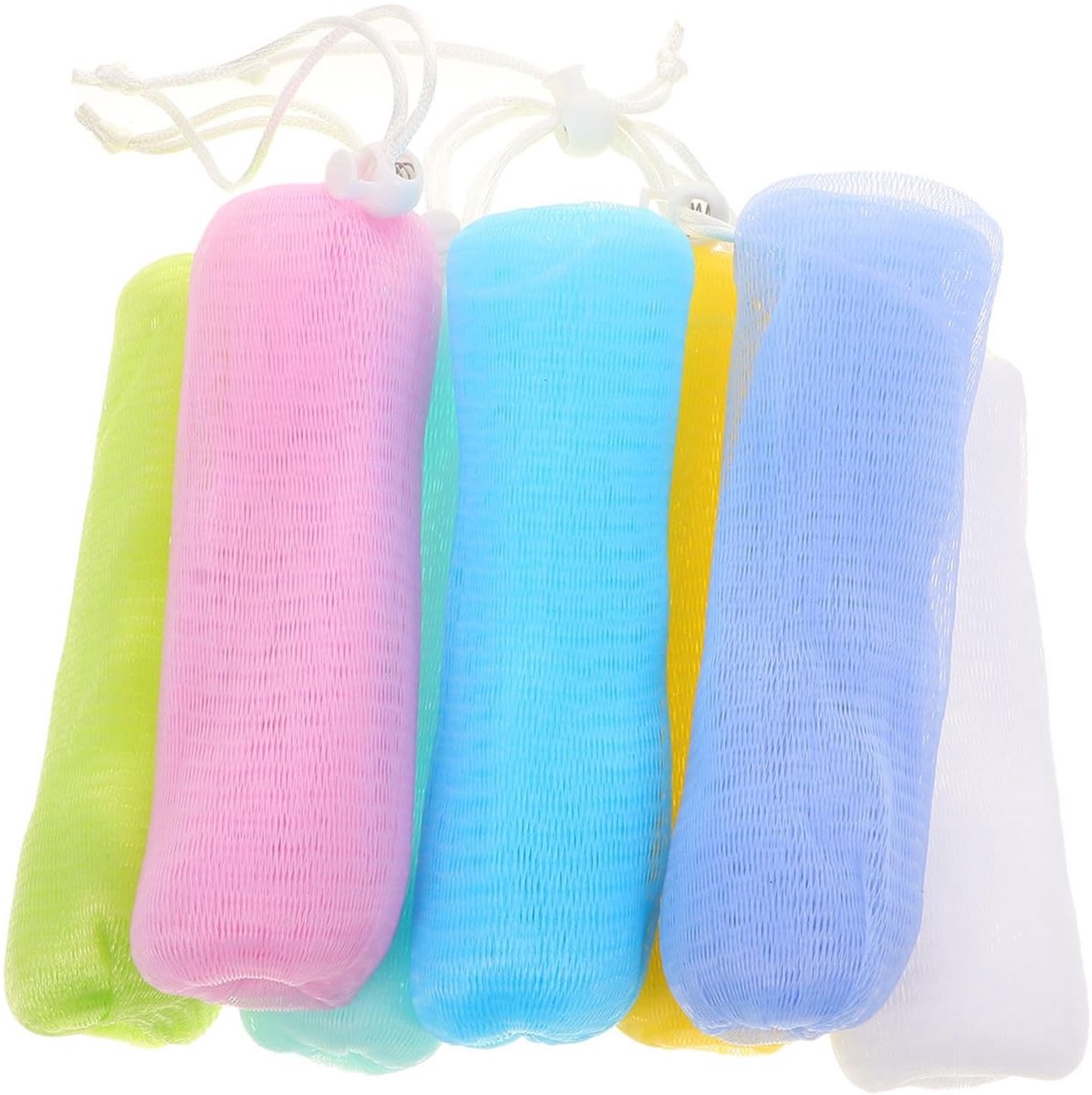 Omgoods - 7-delige Zeepzakjes Set van Mesh voor Badkamer en Douche