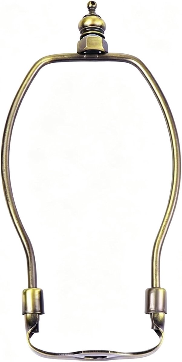 6 Inch Kristallen Lampenkap Standaard Hoornvormige Houder voor Tafellampen Staande Lampen Hanglampen DIY Metalen Geplateerde Legering Antieke Messing Basis 10mm Gat voor Thuis Kantoor Gebruik