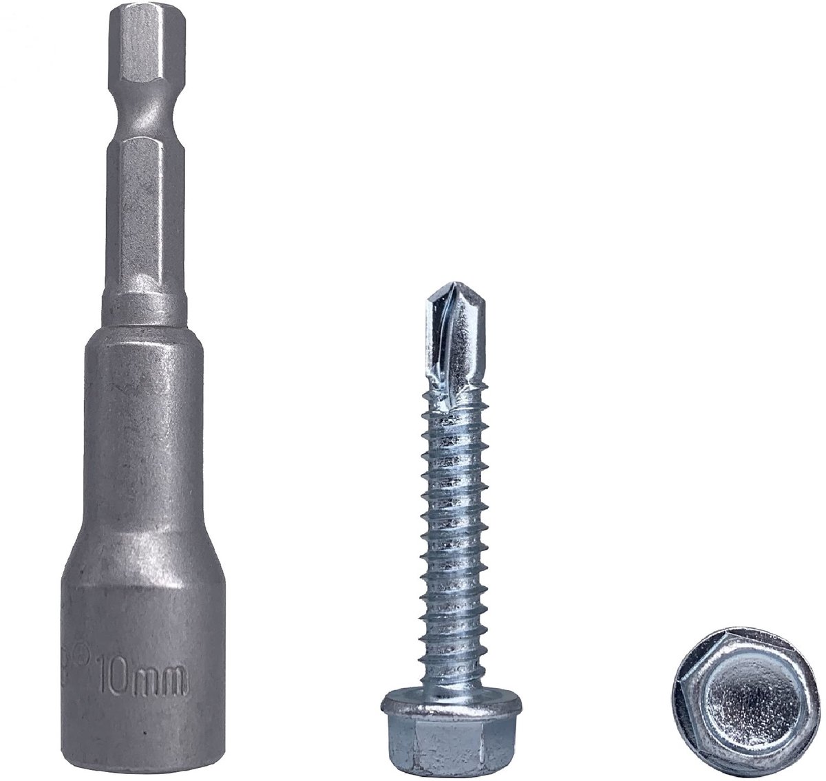 Omgoods - 30 Stuks 7504K Gegalvaniseerde Stalen 6.3 x 38mm Schroeven - Zelftappende Schroeven