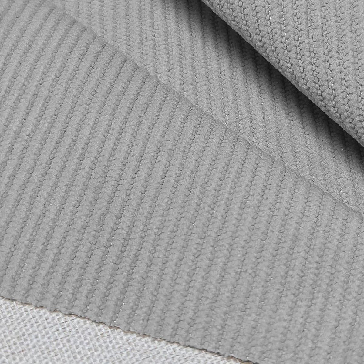 Stof per meter, corduroy, 2 m x 140 cm, bekledingsstof, meubelstof om te naaien, corduroy, decoratieve stof, gordijnstof voor bank, deken, kussens, beddengoed, Öko-Tex (lichtgrijs, 140 x 200 cm)