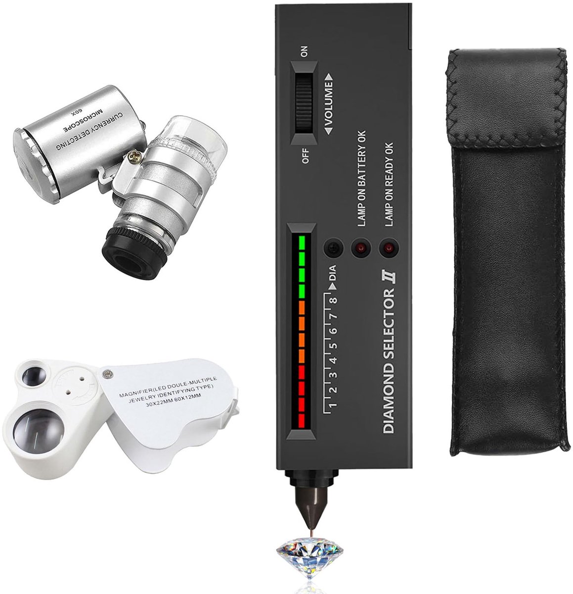Omgoods - Professionele Diamant Tester met Vergrootglas voor Precisie