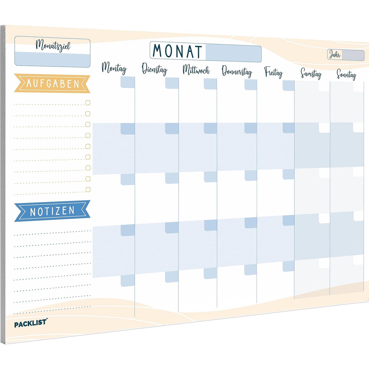 Omgoods - Maandplanner A4 Zonder Datums - Familie Organiser