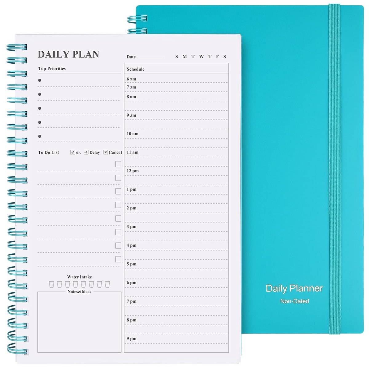 Omgoods - Daily Planner Undated: To-Do List Notebook voor Iedereen