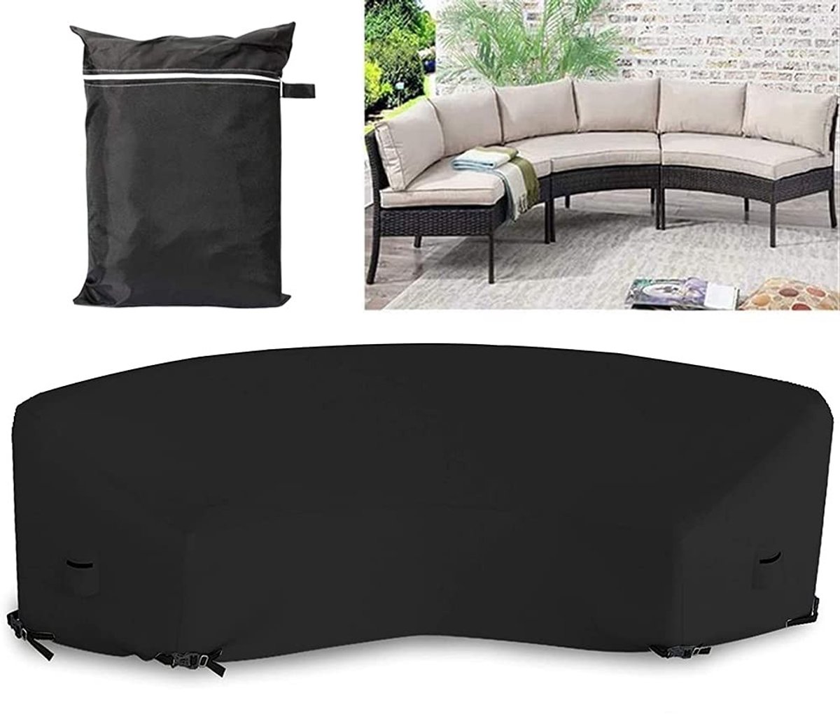 Omgoods - Waterdichte Hoes voor Curved Sofa 483 x 110 x 92 cm