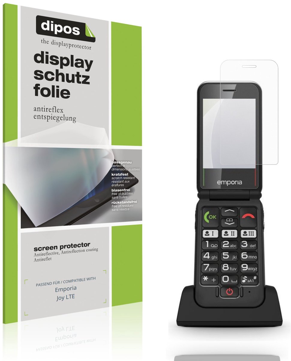 dipos – 4x Matte Beschermfolie geschikt voor Emporia Joy LTE | Krasbestendige & antireflecterende Screenprotector Ultra-Thin