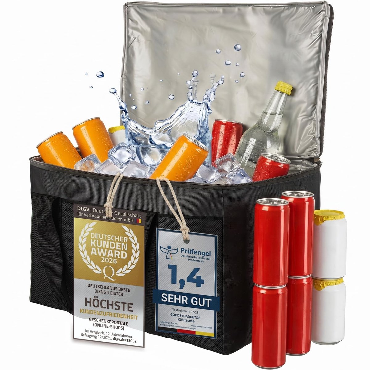 Omgoods - XXL Koeltas voor Dranken en Snacks - Iso Bag voor Picknick, Kamperen en Reizen 45 Liter