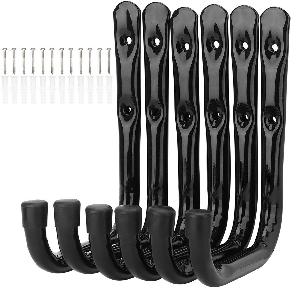 Omgoods - Garage Hooks Ladder Hooks - 6 Pack, Zware Wandmontage Haken voor Opslag