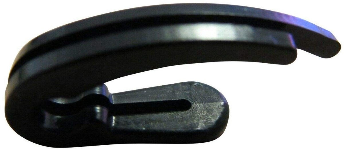 Omgoods - Dubbele Gordijnhaken 28mm voor Vouwbanden - Zwart - Set van 100 Stuks