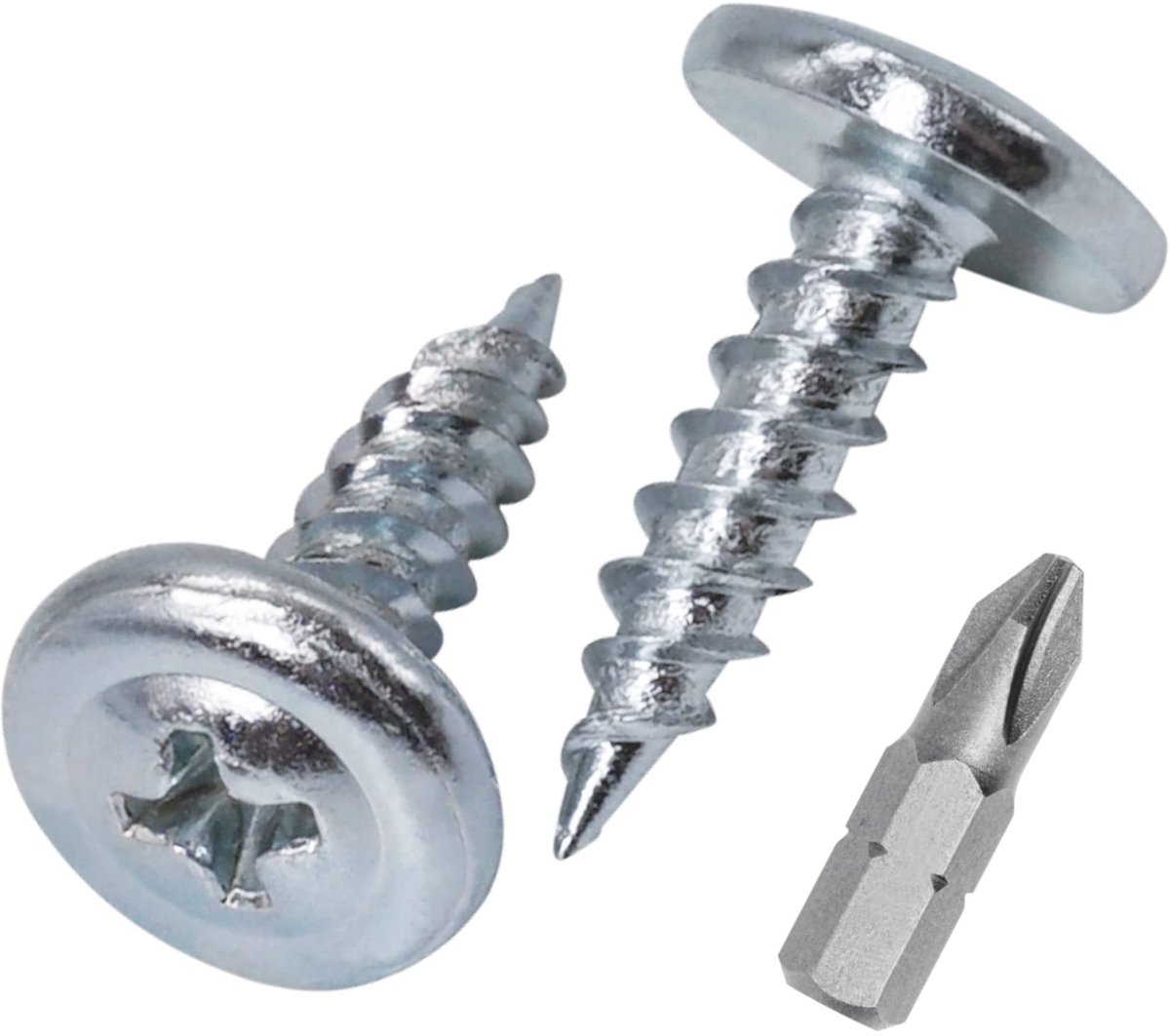 Omgoods - Set van 250 Galvaniseerde Stalen 4.5 x 16mm Houtschroeven