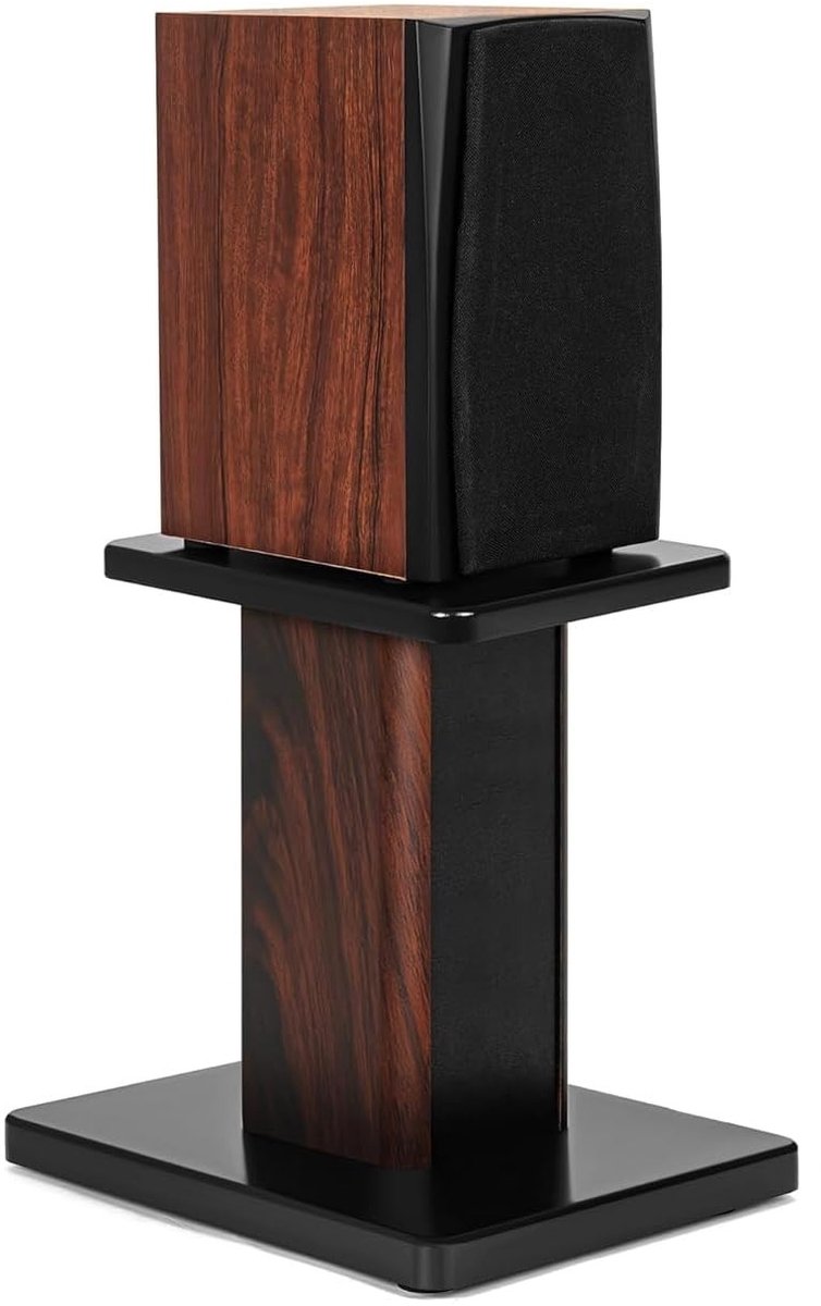 Omgoods - 30 cm Houten Speakerstandaard - Robuuste Houder voor HiFi Speakers