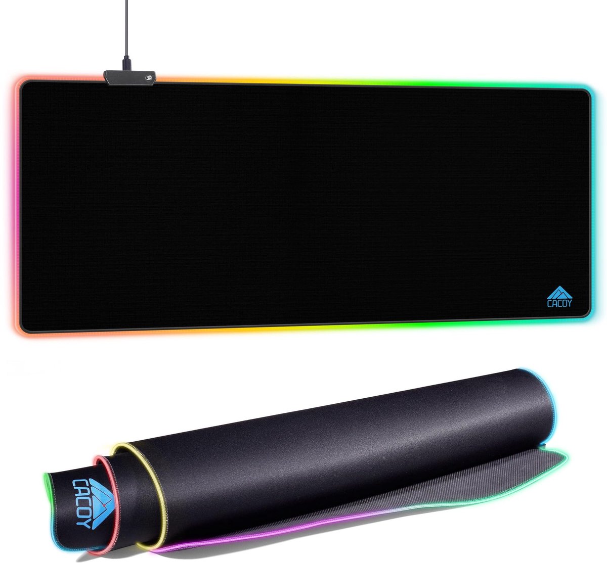 Omgoods - XXL RGB Gaming Muismat met 9 Verlichtingsmodi