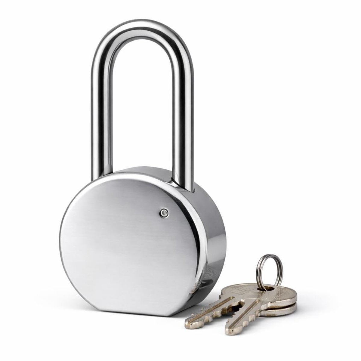 Omgoods - Set van 2 Zware Ronde Hangsloten met Sleutel