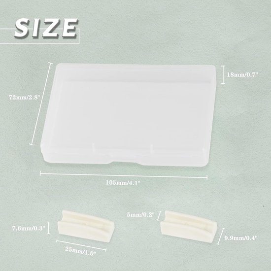 Vervangingstips voor platte neustang met opbergdoos, set van 12 witte nylon plastic tangkaken voor sieraden maken, brillenpootjes, montuurtang, sieraden maken gereedschap — afbeelding 4