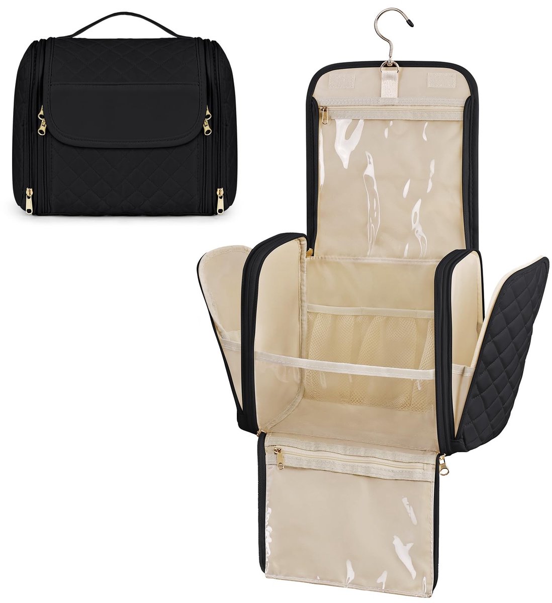 Omgoods - Toilettas voor Vrouwen - Waterproof en Multifunctioneel - Zwart