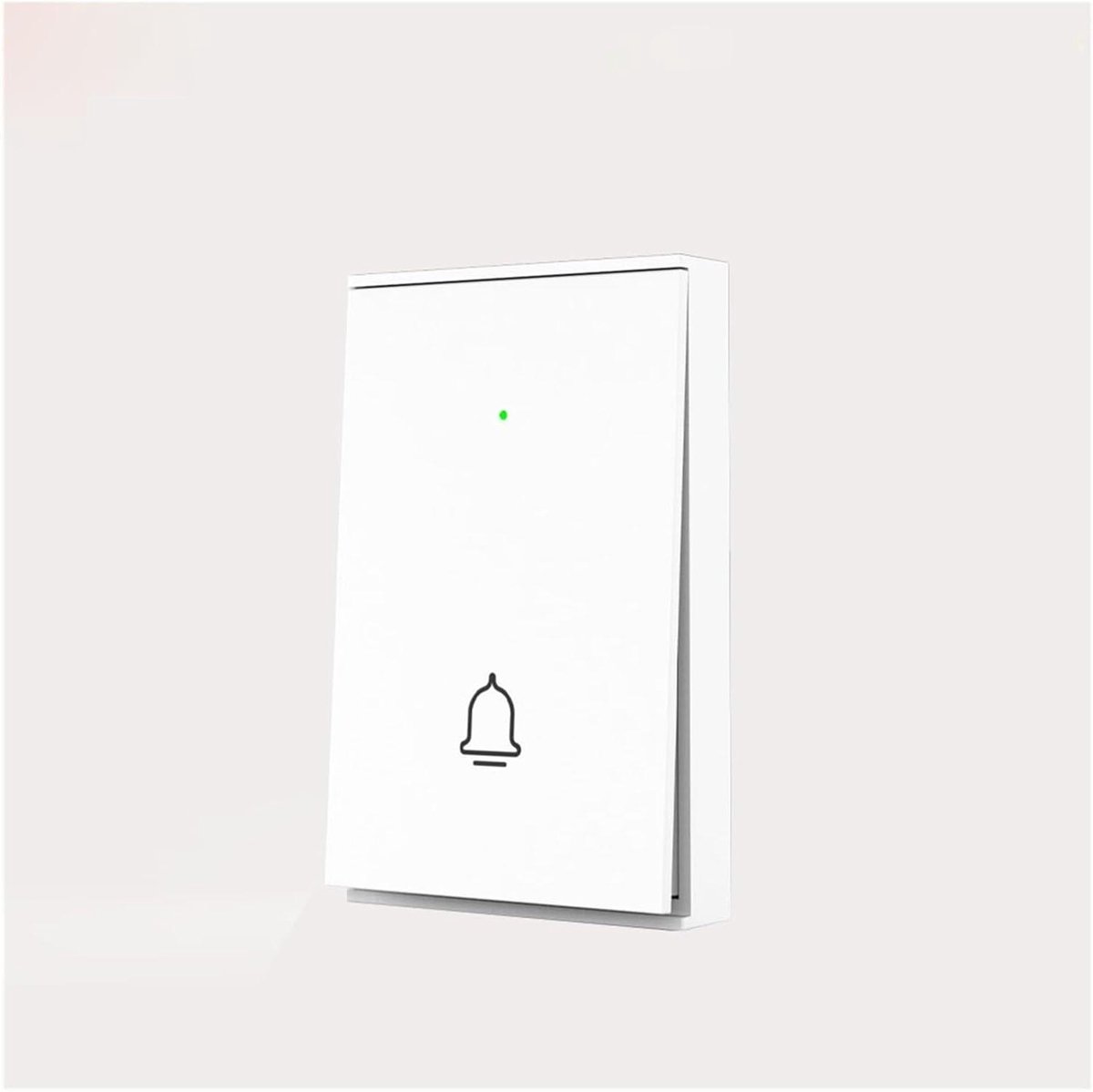 Draadloze Deurbel - Welkomstbel Noodknop - Veiligheid Thuis - 433MHz Frequentie - 48x76x11mm - Wit