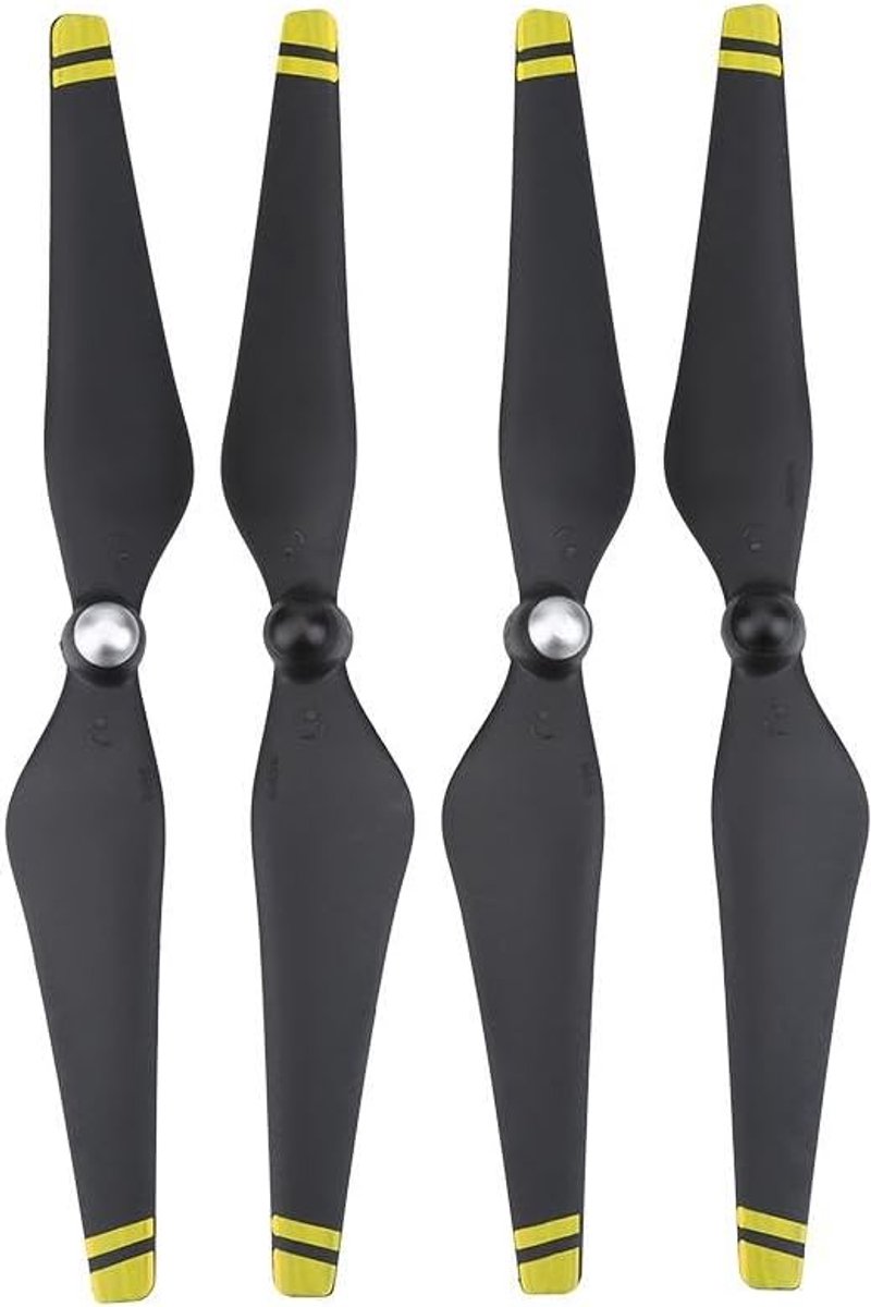 2 paar duurzame, zelfspannende propellers voor 3 Drone Quadcopter accessoires (gele rand)