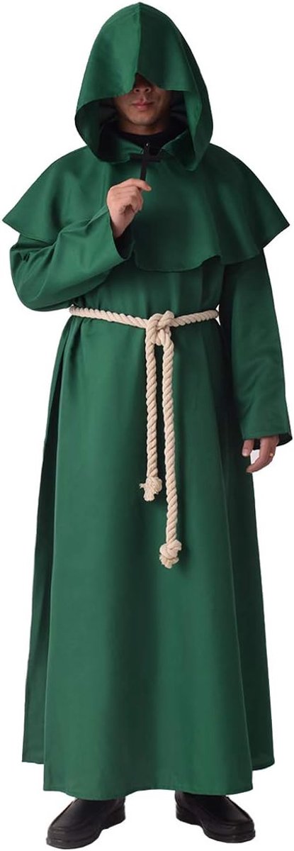 Priester- / monnikenkostuum, middeleeuwen, renaissance, mantel met capuchon