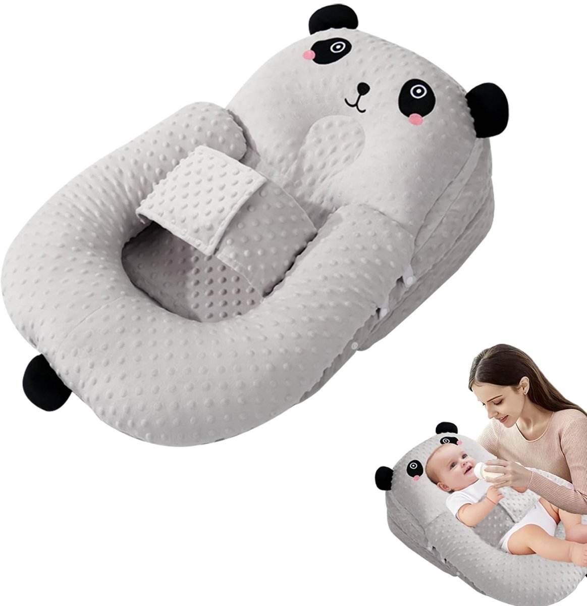 Omgoods - Ergonomisch Borstvoedingskussen - Anti-Reflux Ondersteuning voor Baby's
