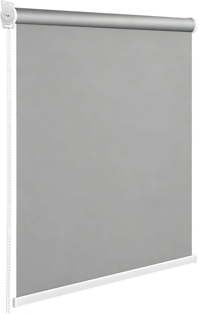 Omgoods - Verticale Rolgordijn voor Buiten - 120 x 180 cm - Lichtgrijs
