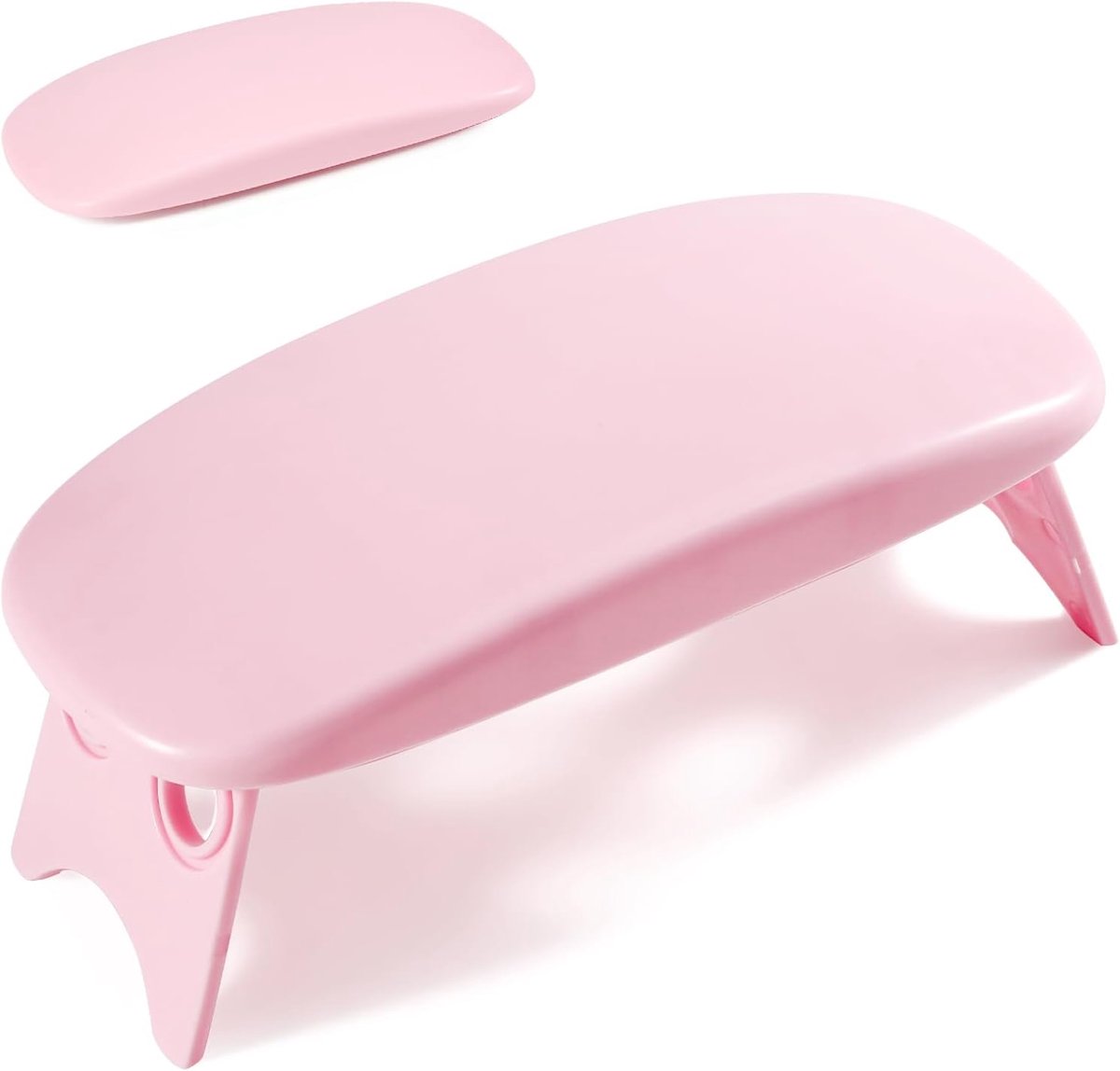 Armsteun voor Nageltechnici Roze, Opvouwbare Manicure Handsteun Standaard Houder, Professionele Nagelkunst Hand Kussen voor Klanten Tafel Bureau Station Salon Benodigdheden Accessoires