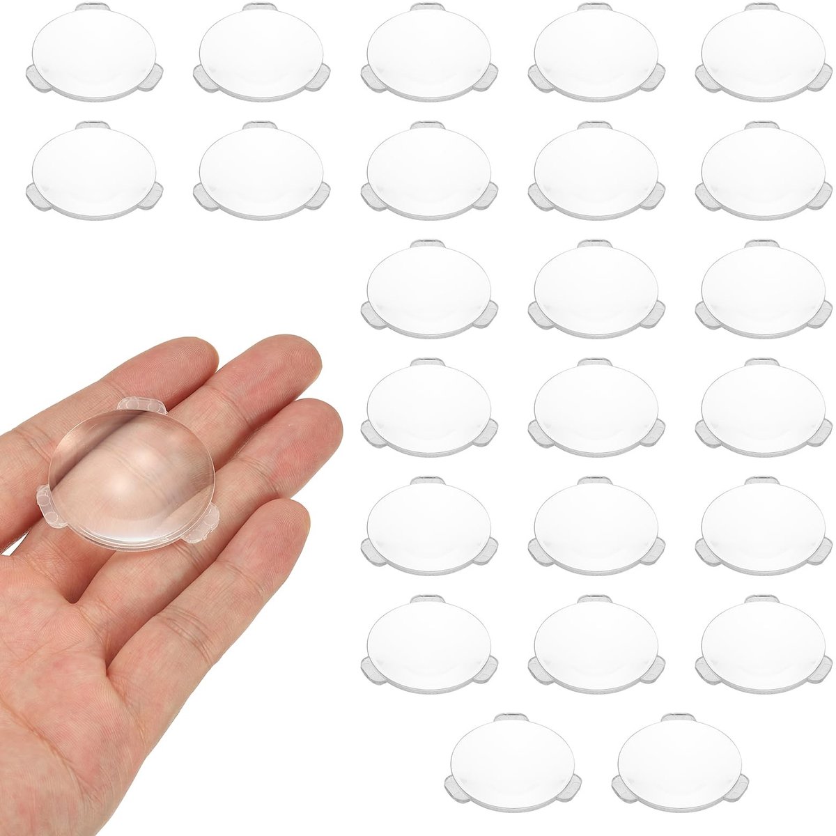 Omgoods - 24 Stuks Biconvex Lens, 34mm Dia. voor DIY en Kantoor