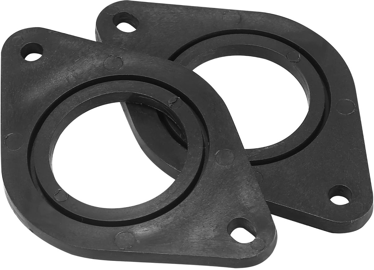 AUTOHAUX 2 stuks plastic auto tweeter luidspreker montage adapter beugel ringen | kunststof, zwart, 110 x 69 x 5 mm, voor Subaru Forester 14-18, Impreza 12-19, Legacy 10-16, Outback 10-17, Crosstrek 13-19
