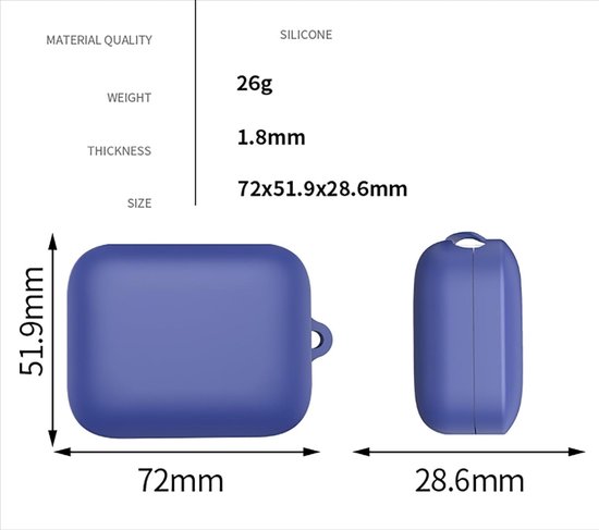 Hoesjes compatibel met Realme Buds Air 7, siliconen hoes, lichtgewicht, schokbestendig, draagbaar - zwart — afbeelding 5