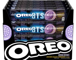 OREO BTS Koekjes Limited Edition Chocolade Cacao met Vanille en Hotteok Crèmevulling - Doos 16 x 157g - Army - Brown Sugar Pancake - Korean Streetfood - Chocoladekoeken - Koek - Rollpacks