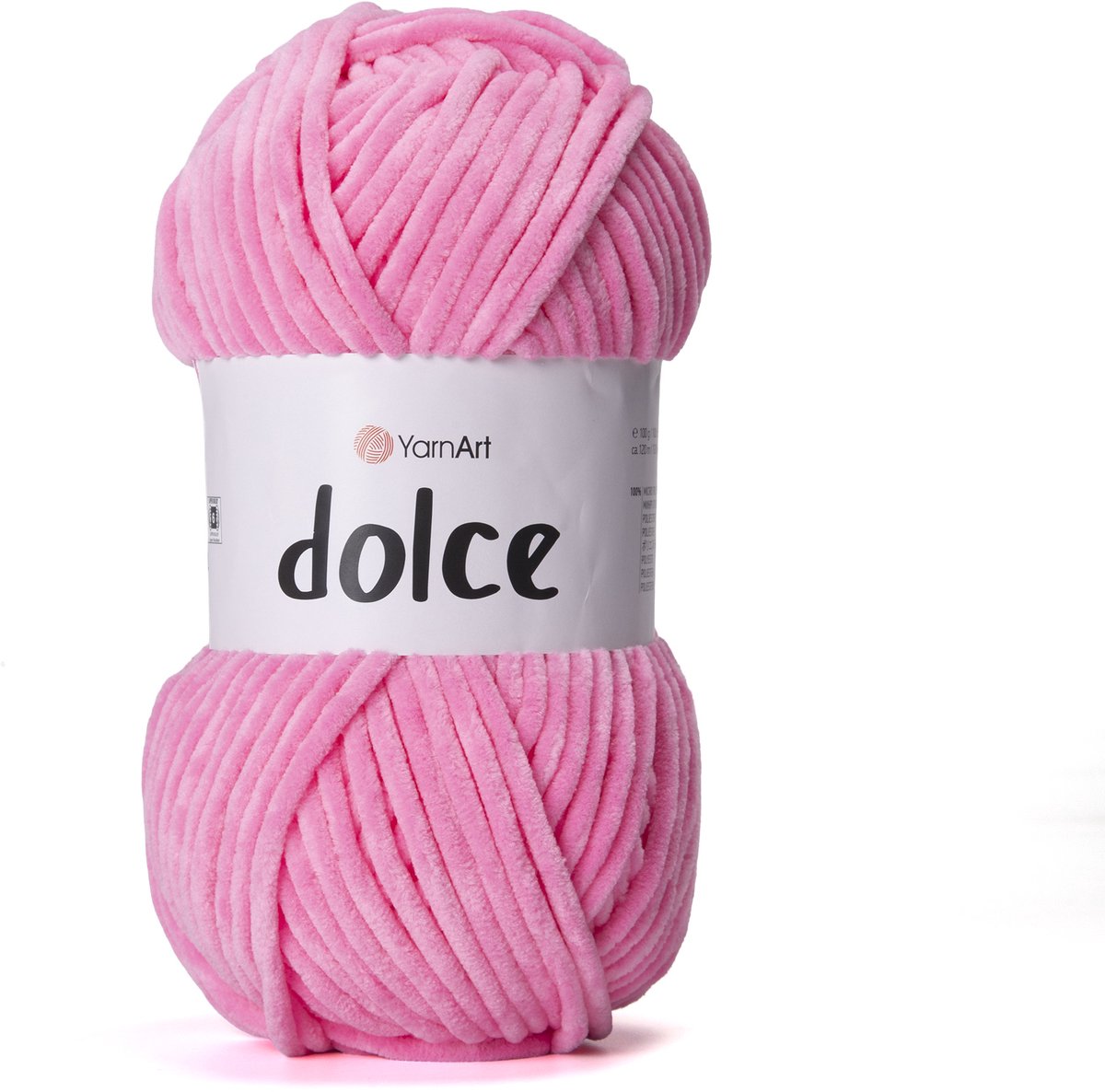 YarnArt Dolce Chenillegaren - 100% Micropolyester - voor Amigurumi Haken en Breien - 100g / 120m - Kleur 858