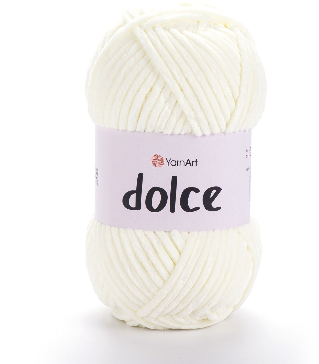 YarnArt Dolce Chenillegaren - 100% Micropolyester - voor Amigurumi Haken en Breien - 100g / 120m - Kleur 856
