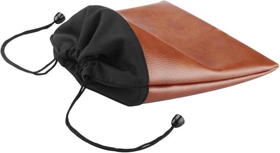 hoofdpochet, universele bescherming voor koptelefoons, draagbare reis-/beschermtas, compatibel met Bose QC Ultra/45/35/25, Beoplay H9i/8/6/4/2, AKG Y500, Y50BT (Bruin) — afbeelding 5