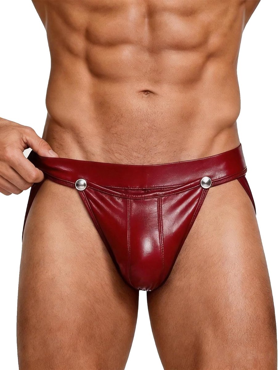 ohyeahlady String voor Heren Tanga Ondergoed Grote Maten Lingerie Lingerie Rood L