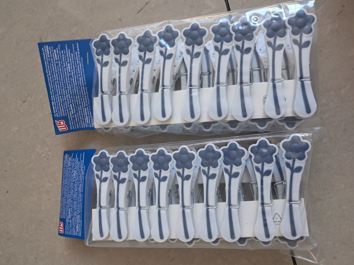 W5 Wasknijpers 36 stuks - knijpers - met soft grip
