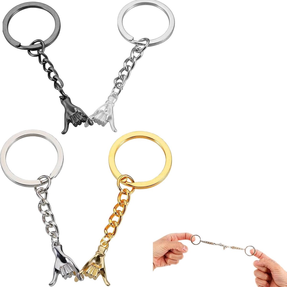 Set 4 Stuks – Liefdevolle Pinken Belofte Voor Koppels, Vrienden –