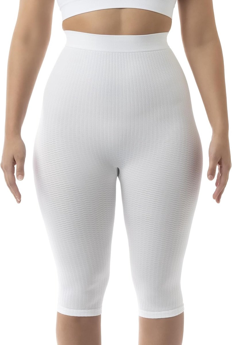 Leggings Dames, Anti-Cellulite Massage Waisted 3/4 Leggings, Made in