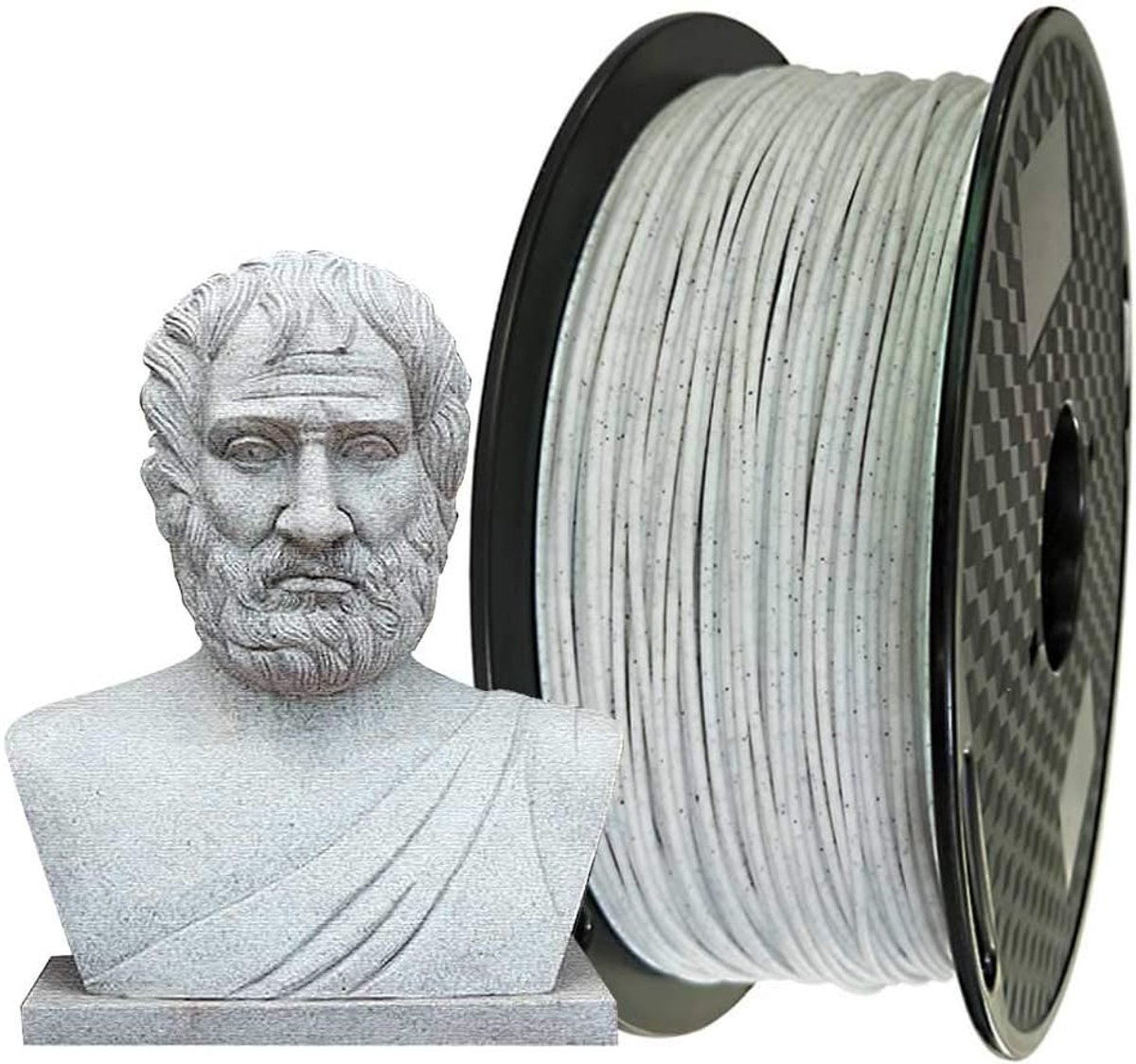 Pla filament marmer 1,75 mm 1 kg steenkleur voor 3D-printer