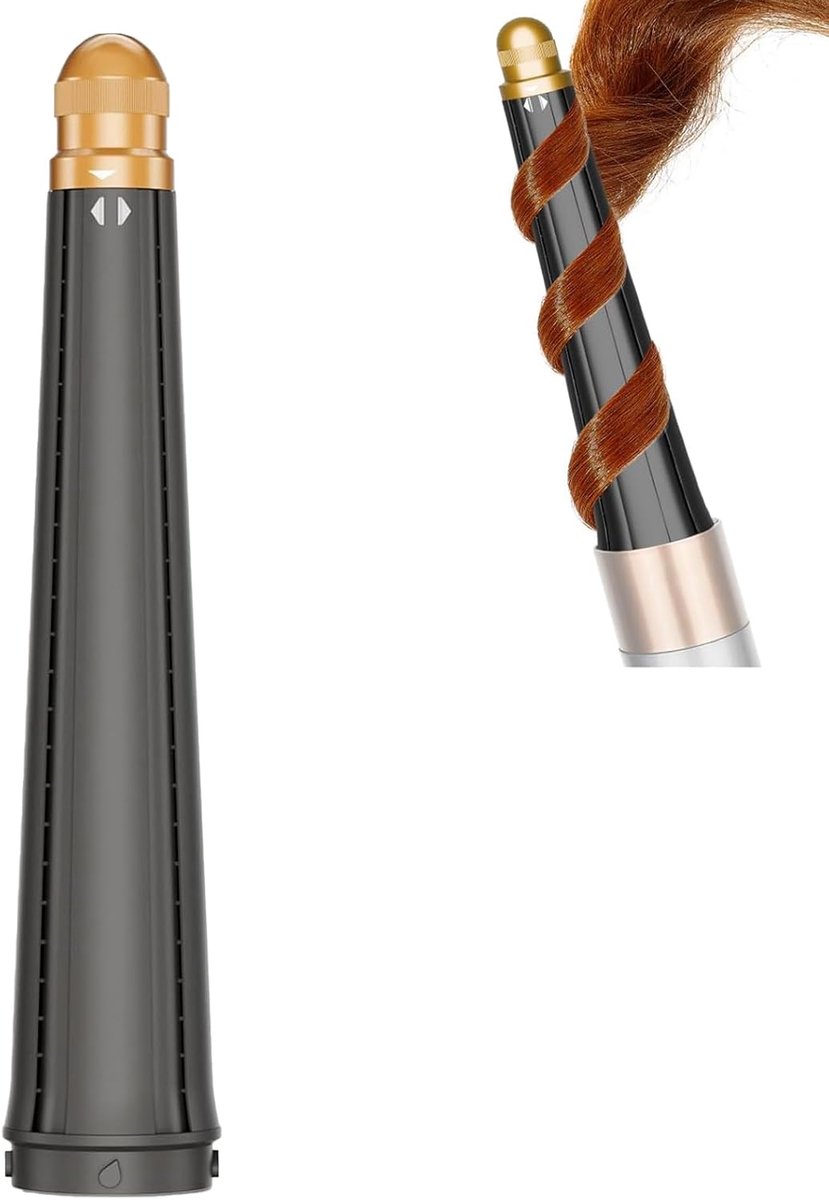 krultang voor Dyson Airwrap, goudkleurig | Compatibel met HS01/HS05/HS08, 20-36 mm, Zelfrollende krulspelden