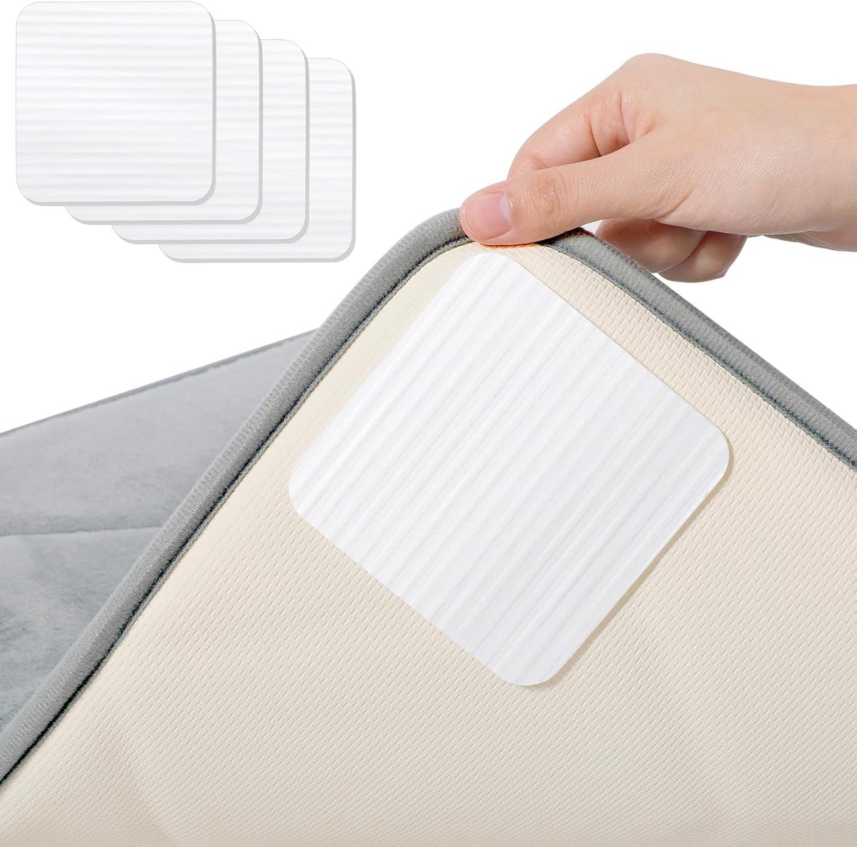 Antislip tapijtonderlegger, 10 x 10 cm, wasbaar antislip tapijt