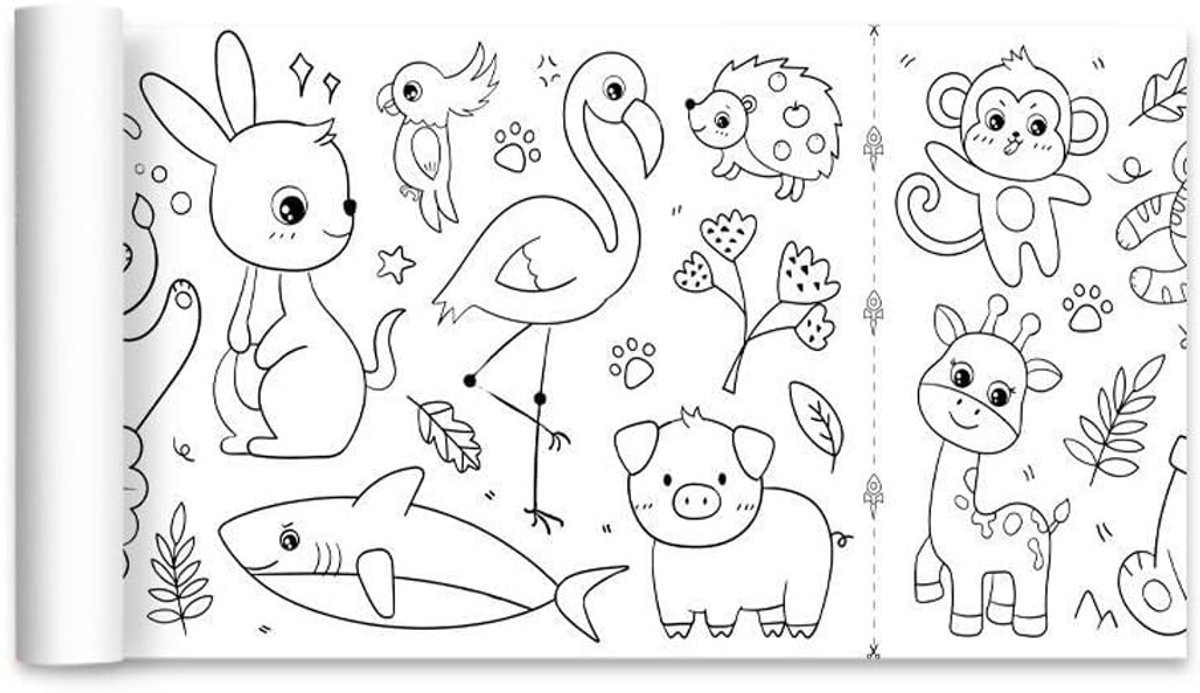 Schilderrol voor kinderen, muurstickers, creativiteit zonder grenzen