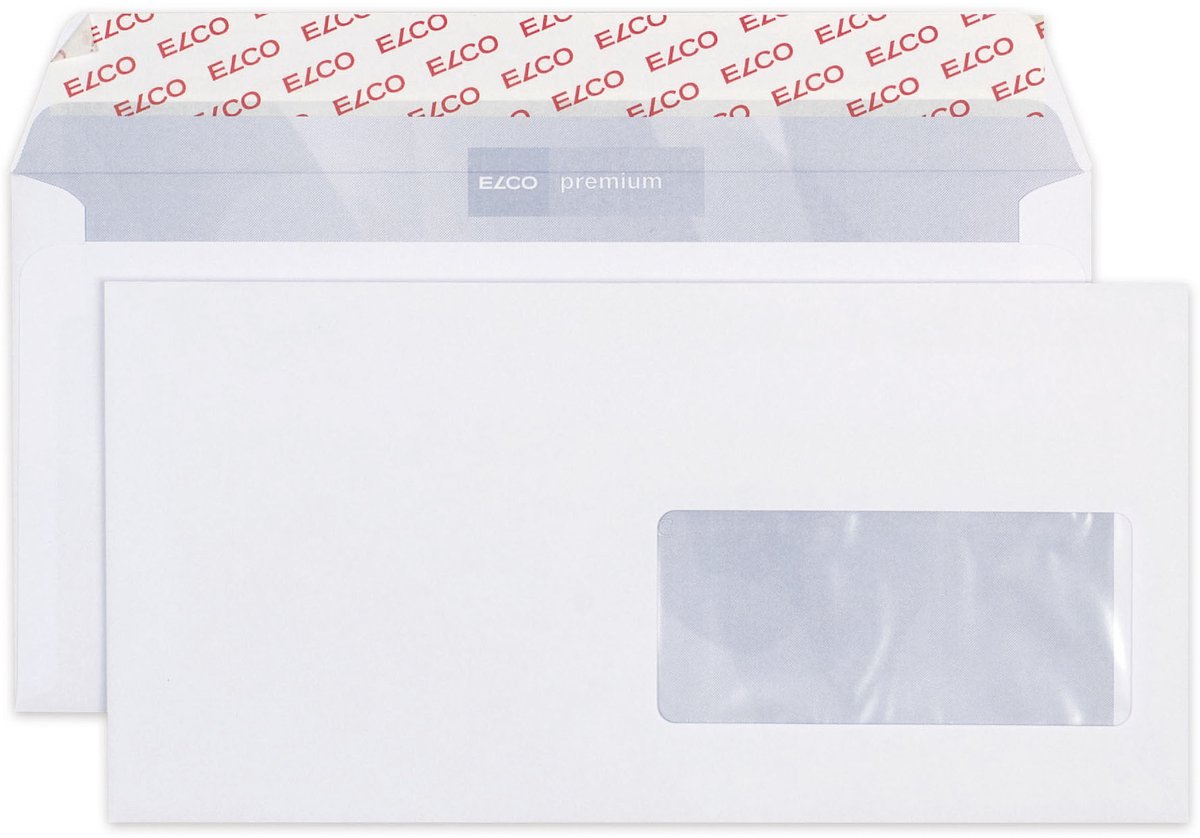 Elco envelop Premium C5/6 FSC 100 gram met venster rechts 500 stuks