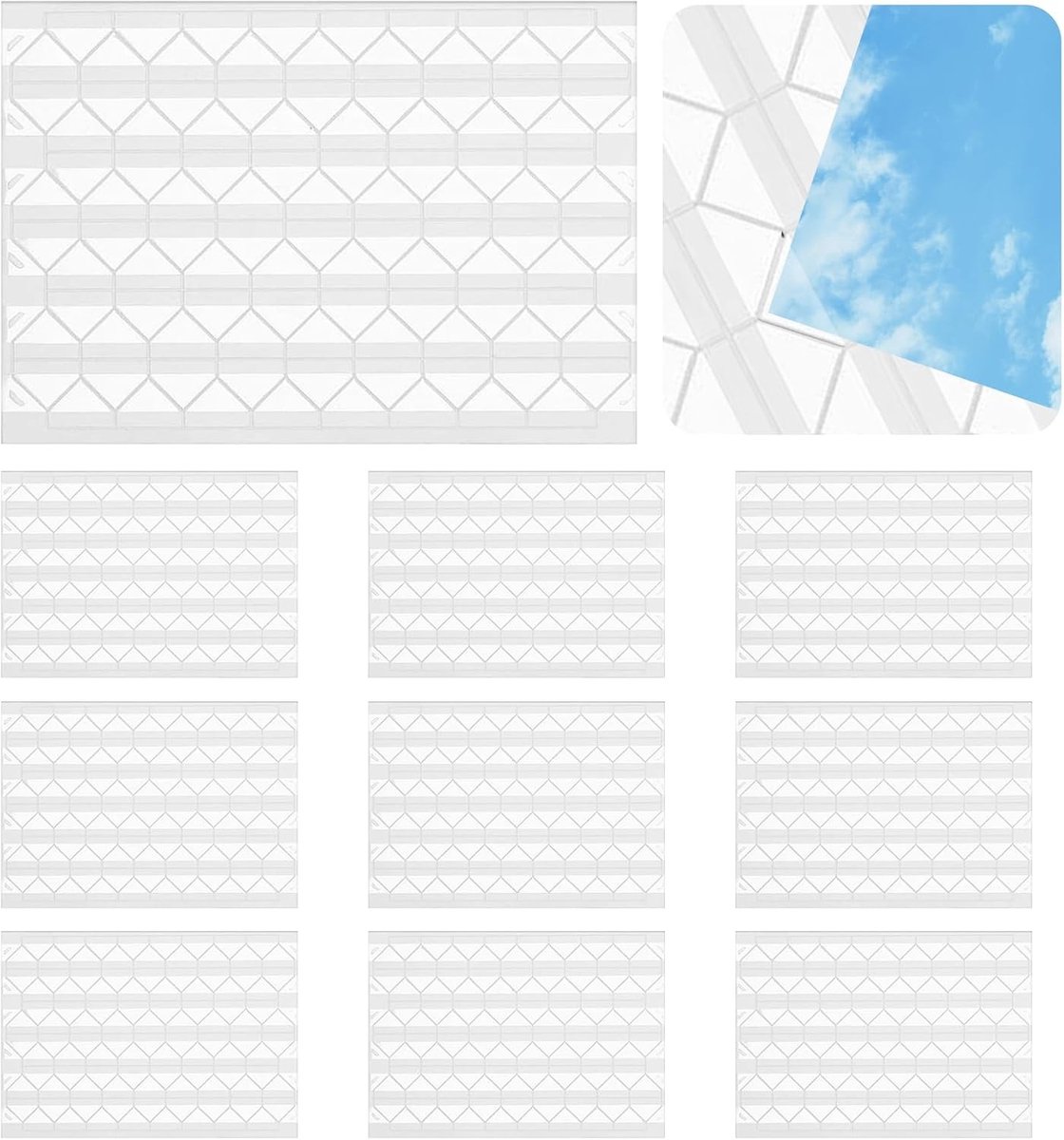 Set van 1020 zelfklevende fothoeken voor foto's en scrapbooking, ideaal voor fotoalbums, kaarten en creatieve projecten, eenvoudig aan te brengen en perfect voor opslag