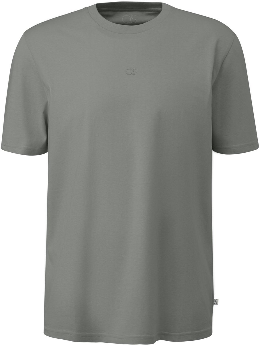 Q/S designed by - Heren t-shirt - Maat S - Mannen - GRIJS - katoen
